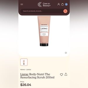 Lierac Body-Nutri Resurfacing Scrub